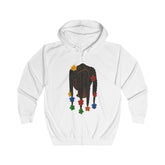 Colorful Flower Braid Unisex Hooded Sweatshirt - Cozy & Stylish